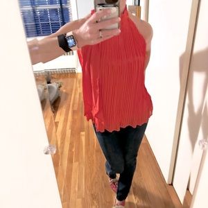 H&M Pleated Sleeveless Blouse